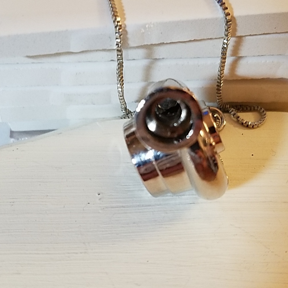 Carburetor Turbo Necklace 18" chain Silver Tone - Picture 3 of 4
